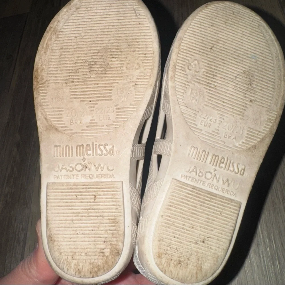 Mini Melissa Kids Cream Sandals